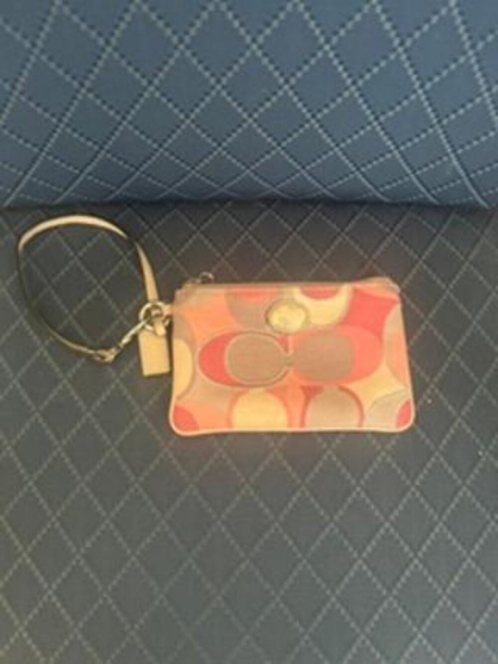 Coach Pink Optic C Wristlet Wallet